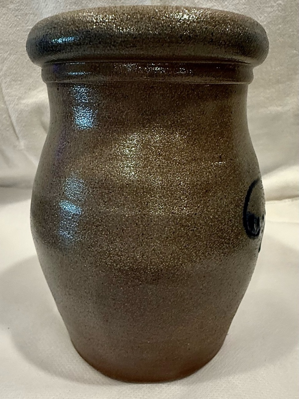Vintage Rowe Pottery Stoneware Dragonfly Utensil Crock/Vase - Picture 4 of 7